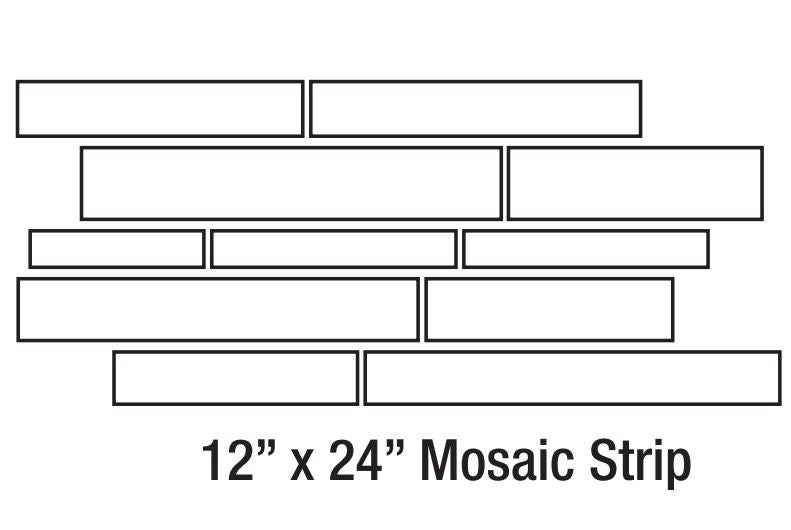 Mediterranea Vogue Hazelnut Strip Mosaic Tile
